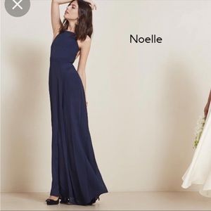Reformation noelle dress size m navy